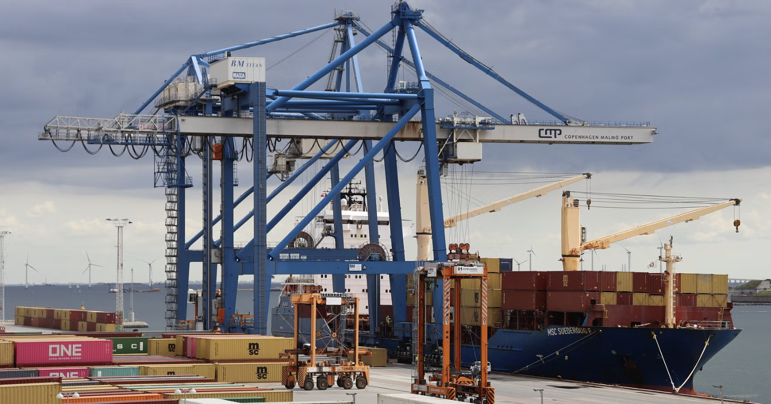 Kopenhag Malmö Hafen stellt Containerterminal vollständig auf fossile Brennstoffe um