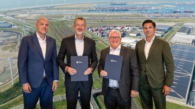 Porto de Roterdã e Swietelsky Rail Benelux assinam contrato de construção para o primeiro feixe de trilhos do pátio ferroviário Maasvlakte-Zuid