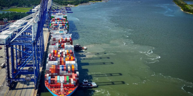 Shifting routes and early peak reflected port volumes boost