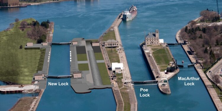 Second Phase of New Soo Lock Construction Completed