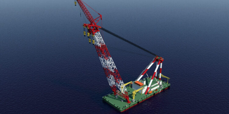 Drydocks World orders new Floating Sheerleg Crane from ZPMC