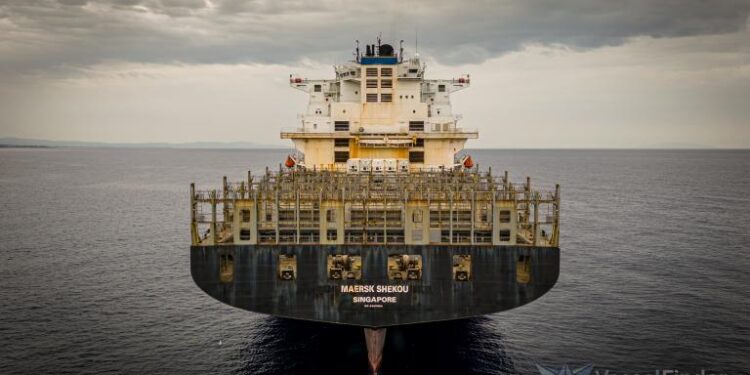 Maersk ship collision injures two crew