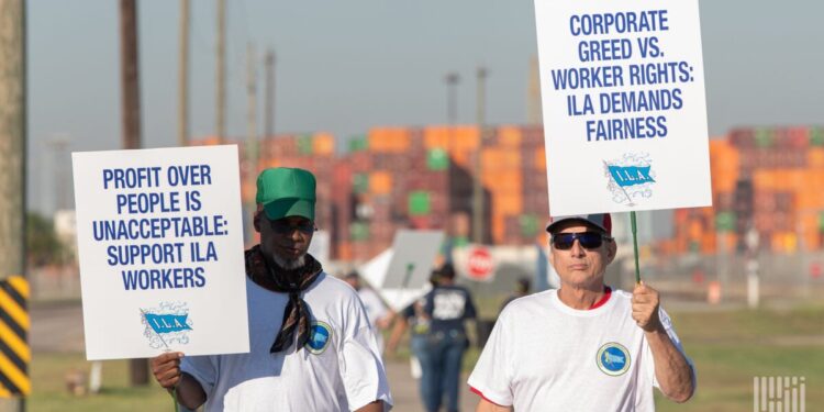 An on-site look at the ILA strike this past week 