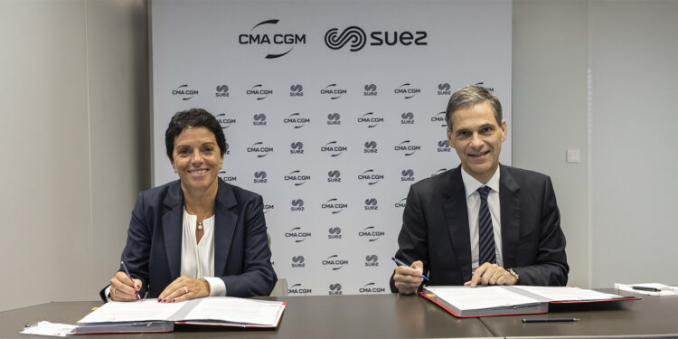 CMA CGM, SUEZ sign MoU to develop biomethane production in Europe