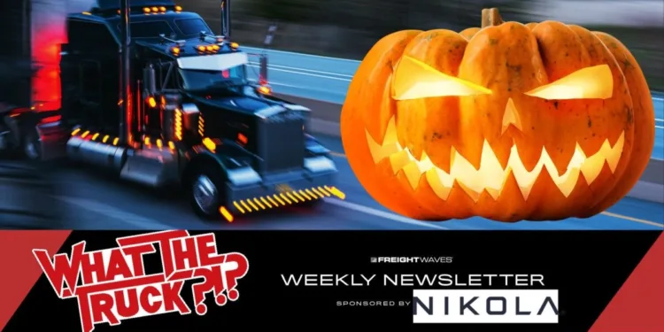 If you celebrate Halloween, a truck brought it