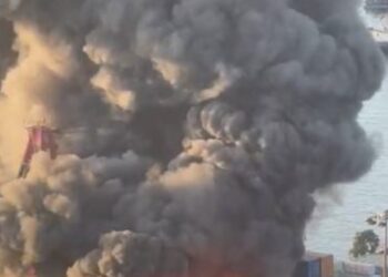 Inferno in Hong Kong container yard damages 10 boxes