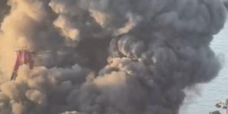 Inferno in Hong Kong container yard damages 10 boxes