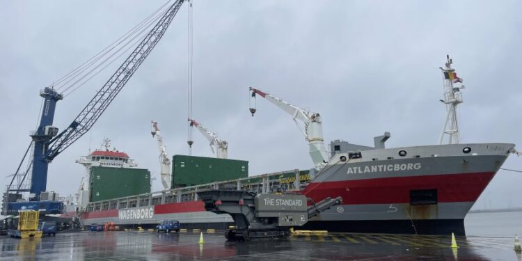Liebherr Delivers Portal Slewing Crane for Cargo Ops at German Port