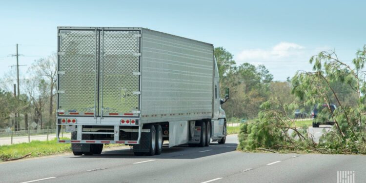 Milton makes landfall on freight market