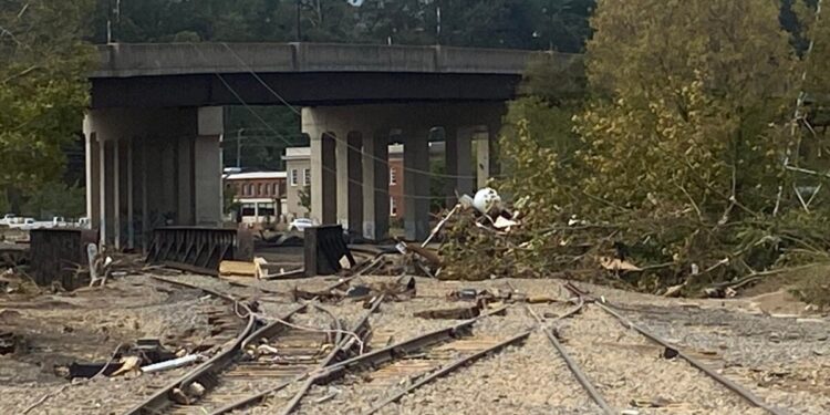 Norfolk Southern line into Asheville to be closed at least 3 months