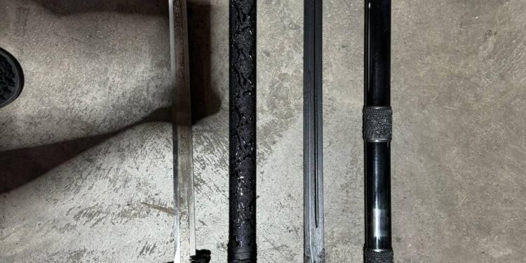Singapore authorities seize swords in containers