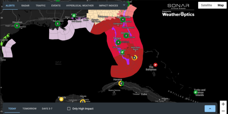 SONAR’s data is free during the hurricane disruptions