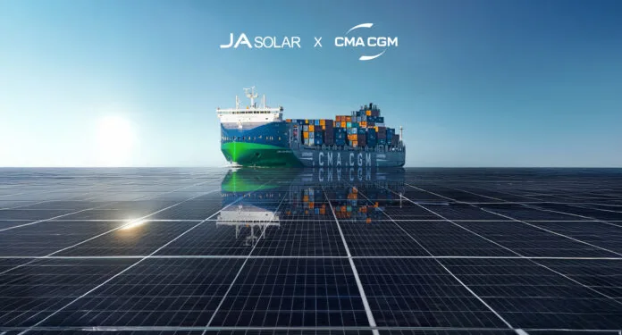 CMA CGM and JA Solar enter into decarbonization partnership