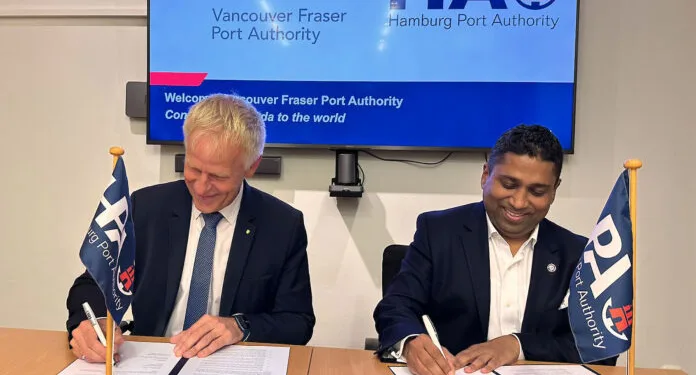 Hamburg and Vancouver ports ink collaboration deal