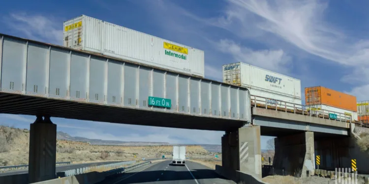 Intermodal is containing the truckload market