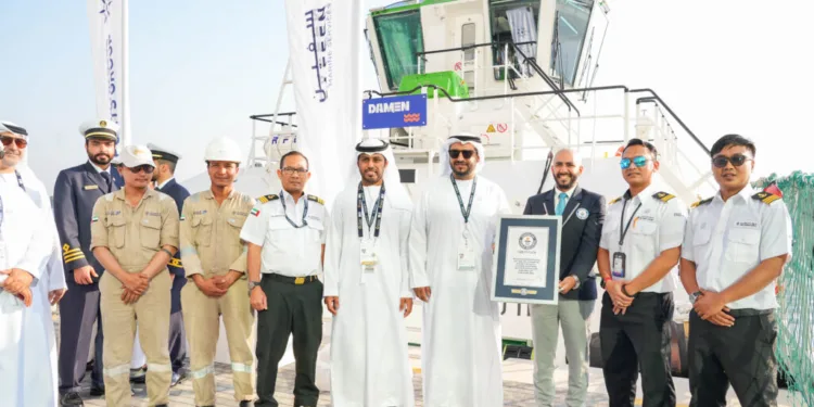 SAFEEN Group, DAMEN set Guinness World Record™️ for most powerful electric tugboat