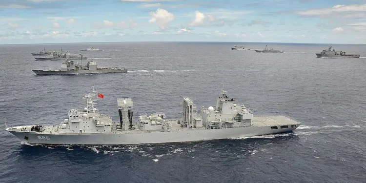 China deploys navy in drills around Taiwan