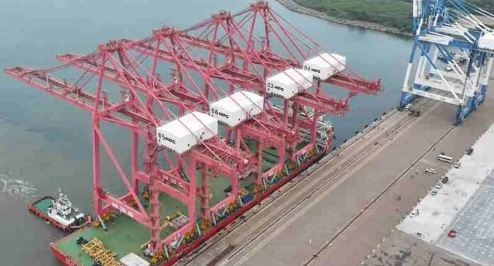 Hambantota Port boosts container operations with US$41 million crane upgrade