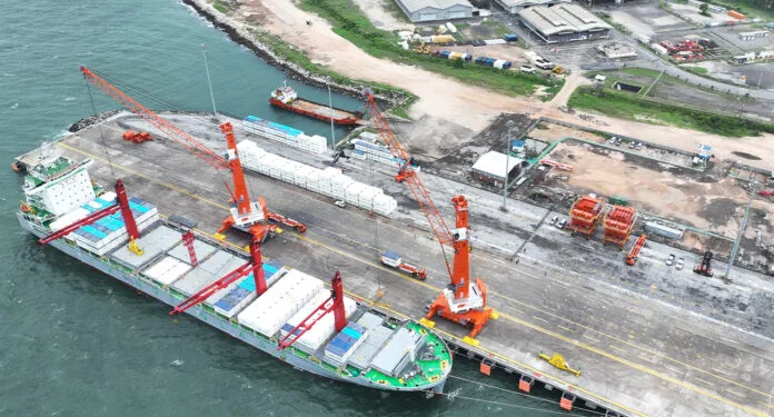 Indonesia’s East Java Multipurpose Terminal welcomes first container ship