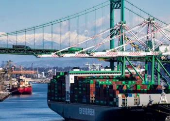 November container flows a torrent at Port of LA