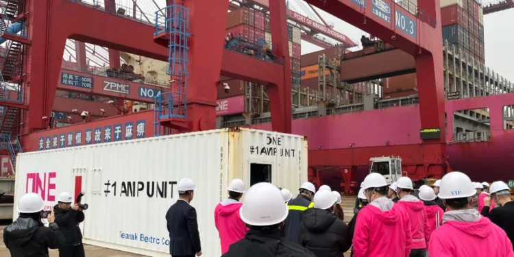 ONE shows China an alternative way to power ships at port