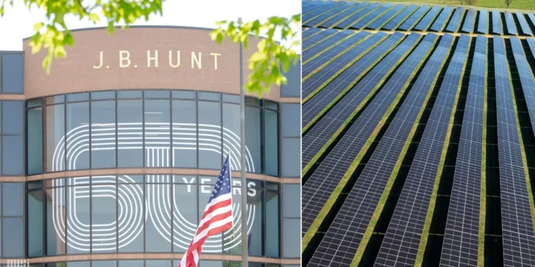 J.B. Hunt builds 40-acre solar farm to power headquarters