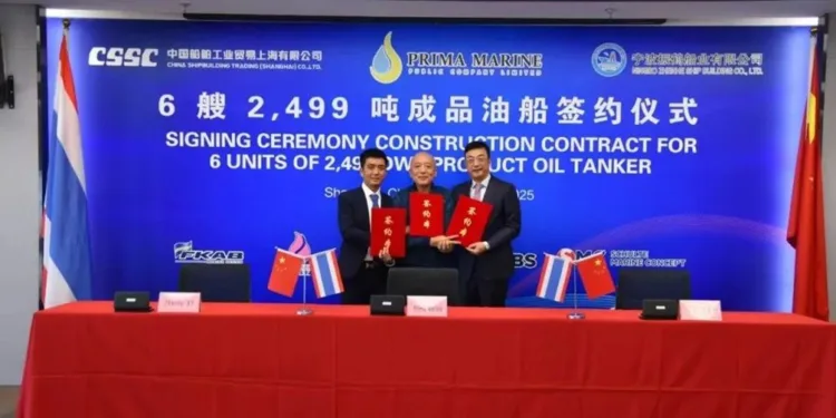 Prima Marine in for six product tanker newbuilds