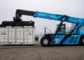 Port of Hamburg receives first all-electric container stacker
