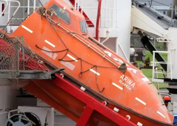 Russian ship in trouble with hull breach