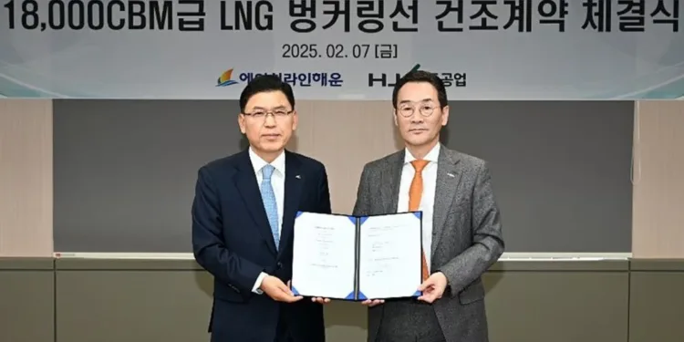South Korea’s H-Line taps domestic yard for LNG bunker vessel
