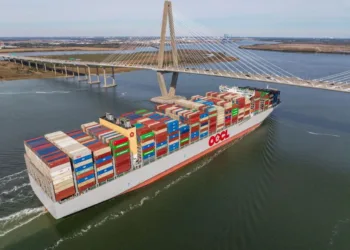US East Coast port sees largest-ever boxship call