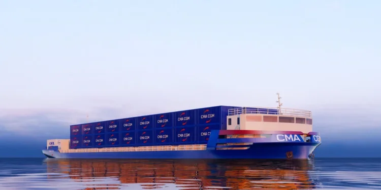 CMA CGM signs for electric boxship