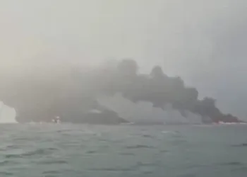 Fires continue to burn in North Sea following yesterday’s ship collision