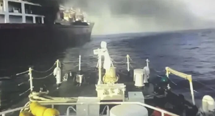 Russian reefer ship suffers engine room blast