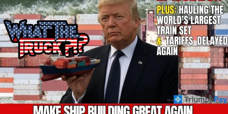 Will SHIPS Act make ship building great again; hauling world’s largest train set | WHAT THE TRUCK?!?