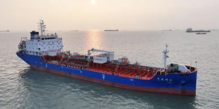 COSCO books chemical tanker at Wuchang