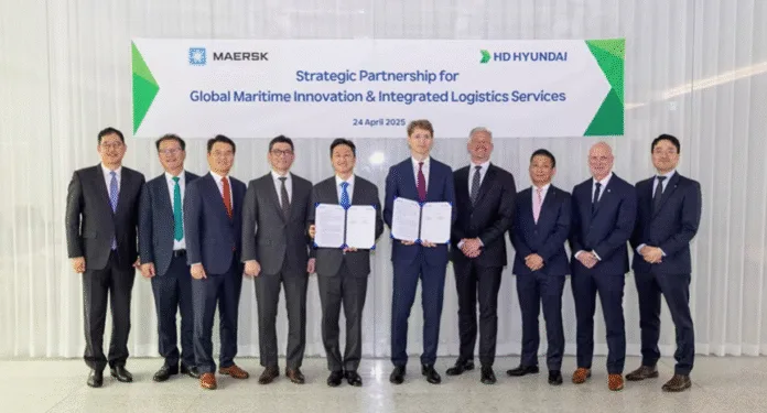 Maersk and HD Hyundai sign deal for decarbonization and integrated logistics services