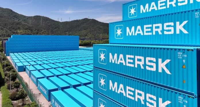 Maersk unveils new container design in its signature blue