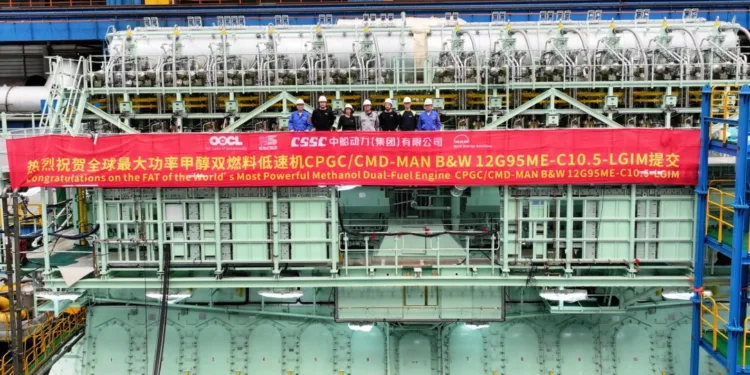 MAN Energy Solutions reveals world’s most powerful methanol engine