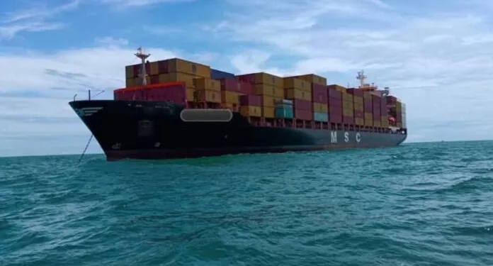 MSC ship stopped for unauthorised anchoring off Port Klang