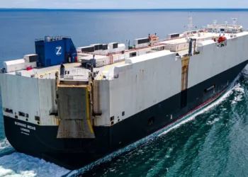 Crew evacuate fire-hit Zodiac car carrier