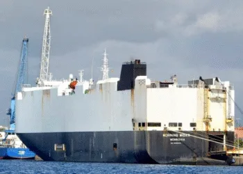 Crew evacuated after fire on Zodiac car carrier