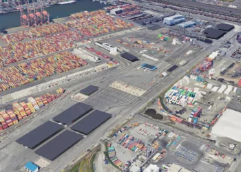 Solar to power half of Port Newark box terminal’s energy needs