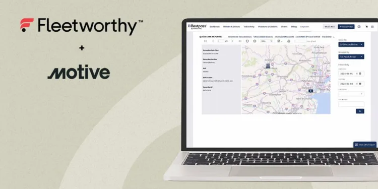 Fleetworthy and Motive Partner to Streamline Toll Management Through Integrated Data