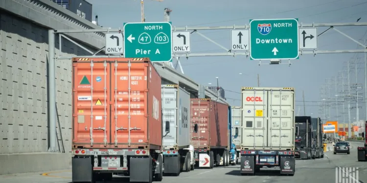 Key LA-Long Beach truck, rail metrics unfazed by record container surge