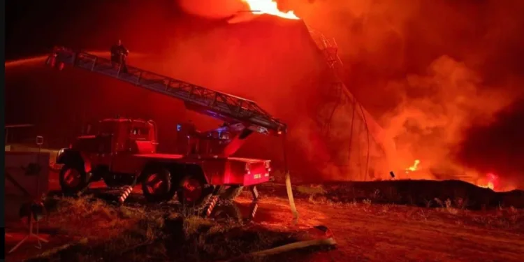 Tanker hit in Russian drone strike on Izmail port