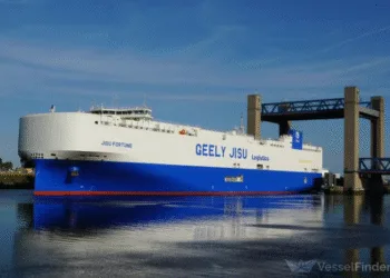 Geely-operated car carrier in accident on maiden voyage to Europe