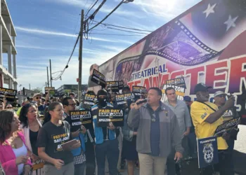 Raucous Teamsters demonstration at Amazon in New York belies tough road for unionization efforts