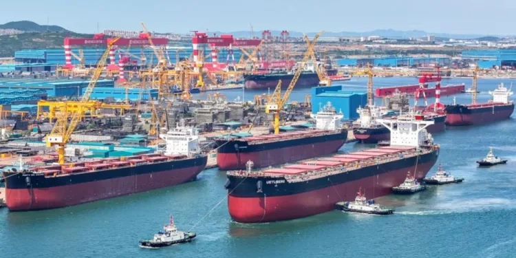 Efnav returns to newbuilds with six kamsarmaxes at China’s Hengli