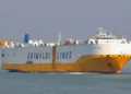 Engine room blaze knocks out power on Grimaldi car carrier